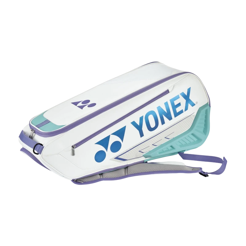 YONEX EXPERT RACQUET BAG (6 PCS) _ WHITE / PALE BLUE