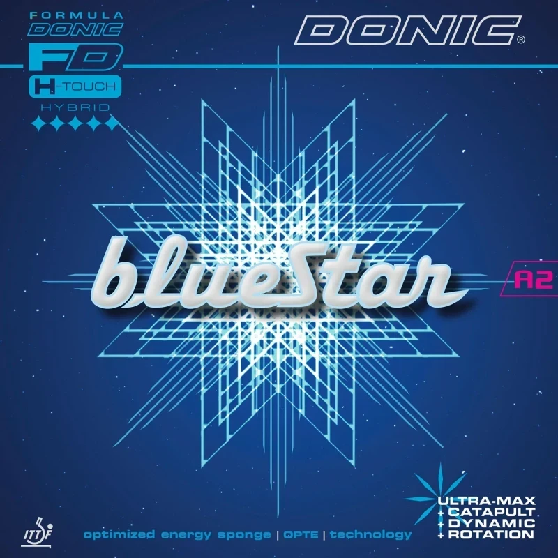 DONIC Table Tennis Rubbersheets BlueStar A2 max. red