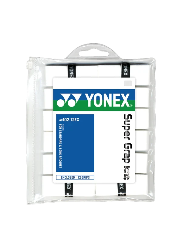 YONEX SUPER GRAP (12 Wraps) _ WHITE