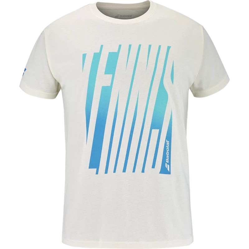 BABOLAT EXERCISE MESSAGE TEE MEN Cannoli Cream